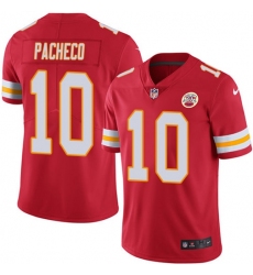 Men's Nike Kansas City Chiefs #10 Isiah Pacheco Red Team Color Stitched NFL Vapor Untouchable Limited Jersey