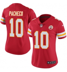 Women's Nike Kansas City Chiefs #10 Isiah Pacheco Red Team Color Stitched NFL Vapor Untouchable Limited Jersey