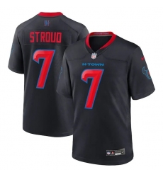 Men's Nike Houston Texans #7 C.J. Stroud  Black 2nd Alternate Game Jersey