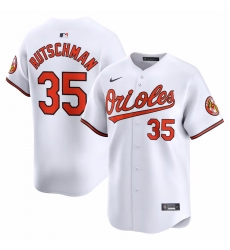 Men's Baltimore Orioles #35 Adley Rutschman Nike White Home Limited Player Jersey