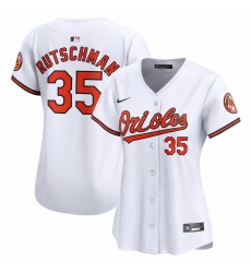 Women's Baltimore Orioles #35 Adley Rutschman Nike White Home Limited Player Jersey