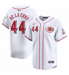 Men's Cincinnati Reds #44 Elly De La Cruz Nike White Home Limited Player Jersey