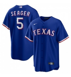 Men's Texas Rangers #5 Corey Seager Nike Alternate Replica Player Jersey - Royal