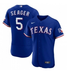 Men's Texas Rangers #5 Corey Seager Nike Royal Alternate Authentic Player Jersey