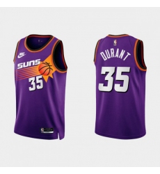 Youth Phoenix Suns #35 Kevin Durant Purple Nike NBA 2022-23 Classic Edition Jersey