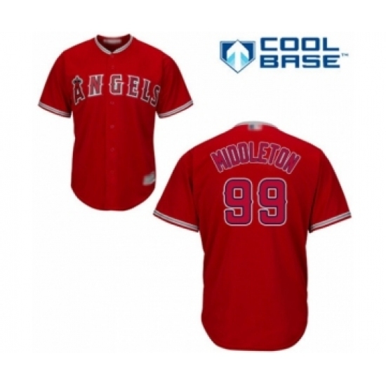 Youth Los Angeles Angels of Anaheim #99 Keynan Middleton Authentic Red Alternate Cool Base Baseball Player Jersey Youth Los Angeles Angels of Anaheim #99 Keynan Middleton Authentic Red Alternate Cool Base Baseball Player Jersey