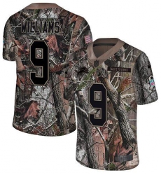 Men's Nike Detroit Lions #9 Jameson Williams Camo Stitched NFL Limited Rush Realtree Jersey