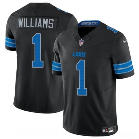 Unisex Detroit Lions #1 Jameson Williams Black 2025 F.U.S.E. Vapor Limited Stitched Football Jersey Unisex Detroit Lions #1 Jameson Williams Black 2025 F.U.S.E. Vapor Limited Stitched Football Jersey
