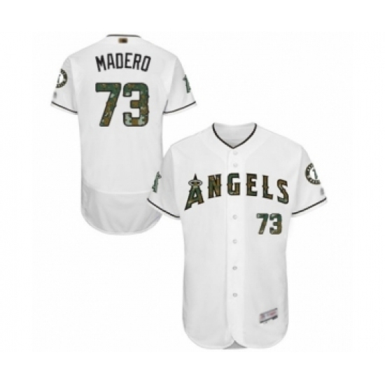 Men's Los Angeles Angels of Anaheim #73 Luis Madero Authentic White 2016 Memorial Day Fashion Flex Base Baseball Player Jersey Men's Los Angeles Angels of Anaheim #73 Luis Madero Authentic White 2016 Memorial Day Fashion Flex Base Baseball Player Jersey