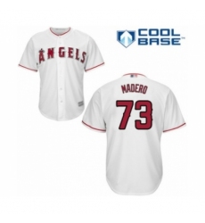 Youth Los Angeles Angels of Anaheim #73 Luis Madero Authentic White Home Cool Base Baseball Player Jersey