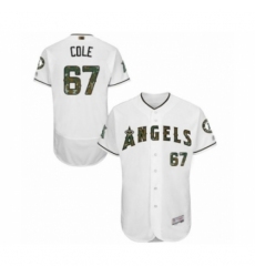 Men's Los Angeles Angels of Anaheim #67 Taylor Cole Authentic White 2016 Memorial Day Fashion Flex Base Baseball Player Jersey