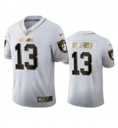 Men's Las Vegas Raiders #13 Hunter Renfrow Nike White Golden Edition Vapor Limited NFL 100 Jersey