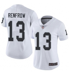 Women's Nike Las Vegas Raiders #13 Hunter Renfrow White Stitched NFL Vapor Untouchable Limited Jersey