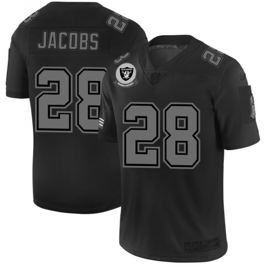 Men's Las Vegas Raiders #28 Josh Jacobs Nike Black 2019 Salute To Service Limited Stitched NFL Jersey Men's Las Vegas Raiders #28 Josh Jacobs Nike Black 2019 Salute To Service Limited Stitched NFL Jersey