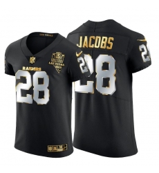 Men's Las Vegas Raiders #28 Josh Jacobs Nike Black Edition Vapor Untouchable Elite NFL Jersey Men's Las Vegas Raiders #28 Josh Jacobs Nike Black Edition Vapor Untouchable Elite NFL Jersey