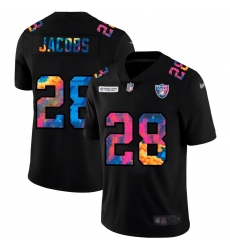 Men's Las Vegas Raiders #28 Josh Jacobs Nike Multi-Color Black 2020 NFL Crucial Catch Vapor Untouchable Limited Jersey Men's Las Vegas Raiders #28 Josh Jacobs Nike Multi-Color Black 2020 NFL Crucial Catch Vapor Untouchable Limited Jersey