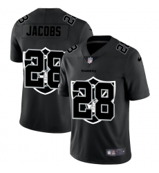 Men's Las Vegas Raiders #28 Josh Jacobs Nike Team Logo Dual Overlap Limited NFL Jersey Black Men's Las Vegas Raiders #28 Josh Jacobs Nike Team Logo Dual Overlap Limited NFL Jersey Black