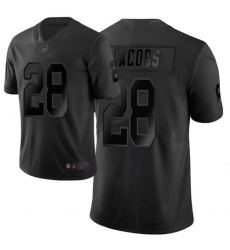 Men's Nike Las Vegas Raiders #28 Josh Jacobs Black Stitched NFL Limited City Edition Jersey