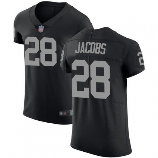 Men's Nike Las Vegas Raiders #28 Josh Jacobs Black Team Color Stitched NFL Vapor Untouchable Elite Jersey Men's Nike Las Vegas Raiders #28 Josh Jacobs Black Team Color Stitched NFL Vapor Untouchable Elite Jersey