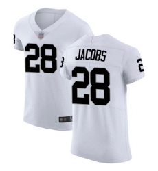 Men's Nike Las Vegas Raiders #28 Josh Jacobs White Stitched NFL Vapor Untouchable Elite Jersey Men's Nike Las Vegas Raiders #28 Josh Jacobs White Stitched NFL Vapor Untouchable Elite Jersey