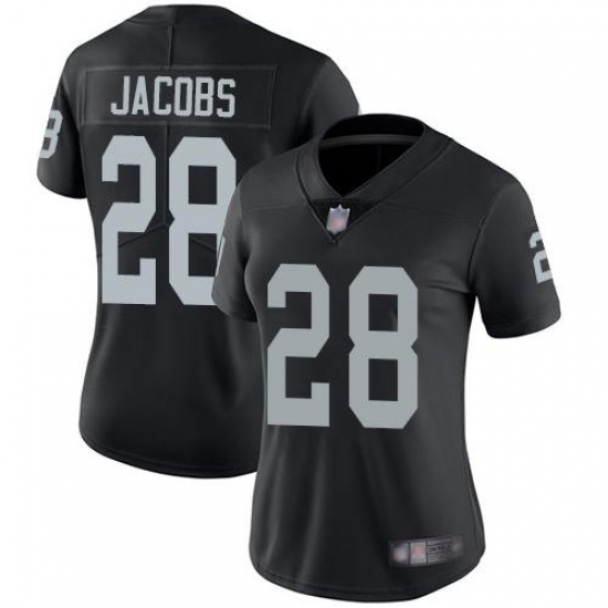 Women's Nike Las Vegas Raiders #28 Josh Jacobs Black Team Color Stitched NFL Vapor Untouchable Limited Jersey Women's Nike Las Vegas Raiders #28 Josh Jacobs Black Team Color Stitched NFL Vapor Untouchable Limited Jersey