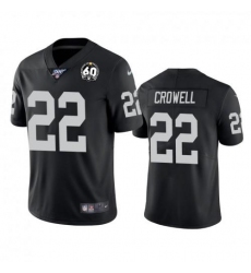 Unisex Nike Las Vegas Raiders #22 Isaiah Crowell Black 60th Anniversary Vapor Limited Stitched NFL 100th Season Jersey