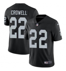 Unisex Nike Las Vegas Raiders #22 Isaiah Crowell Black Team Color Stitched NFL Vapor Untouchable Limited Jersey