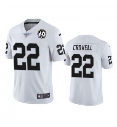 Unisex Nike Las Vegas Raiders #22 Isaiah Crowell White 60th Anniversary Vapor Limited Stitched NFL 100th Season Jersey