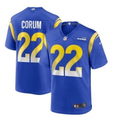 Unisex Los Angeles Rams #22 Blake Corum Nike Royal Game Player Jersey Unisex Los Angeles Rams #22 Blake Corum Nike Royal Game Player Jersey