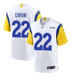 Unisex Los Angeles Rams #22 Blake Corum Nike White Game Player Jersey Unisex Los Angeles Rams #22 Blake Corum Nike White Game Player Jersey