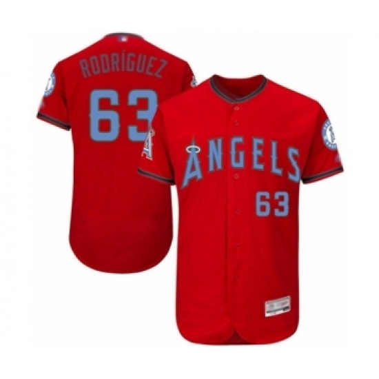 Men's Los Angeles Angels of Anaheim #63 Jose Rodriguez Authentic Red 2016 Father's Day Fashion Flex Base Baseball Player Jersey Men's Los Angeles Angels of Anaheim #63 Jose Rodriguez Authentic Red 2016 Father's Day Fashion Flex Base Baseball Player Jersey