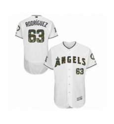 Men's Los Angeles Angels of Anaheim #63 Jose Rodriguez Authentic White 2016 Memorial Day Fashion Flex Base Baseball Player Jersey