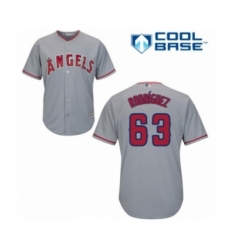 Youth Los Angeles Angels of Anaheim #63 Jose Rodriguez Authentic Grey Road Cool Base Baseball Player Jersey