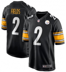 Unisex Pittsburgh Steelers #2 Justin Fields Black Vapor Untouchable Limited Stitched Jersey Unisex Pittsburgh Steelers #2 Justin Fields Black Vapor Untouchable Limited Stitched Jersey