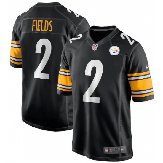 Unisex Pittsburgh Steelers #2 Justin Fields Black Vapor Untouchable Limited Stitched Jersey Unisex Pittsburgh Steelers #2 Justin Fields Black Vapor Untouchable Limited Stitched Jersey
