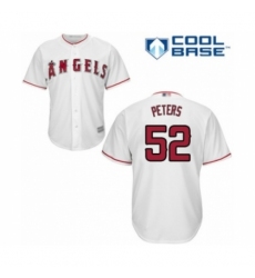 Youth Los Angeles Angels of Anaheim #52 Dillon Peters Authentic White Home Cool Base Baseball Player Jersey
