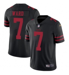 Unisex Nike San Francisco 49ers #7 Charvarius Ward Black Alternate Stitched NFL Vapor Untouchable Limited Jersey