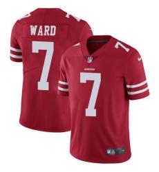 Unisex Nike San Francisco 49ers #7 Charvarius Ward Red Team Color Stitched NFL Vapor Untouchable Limited Jersey