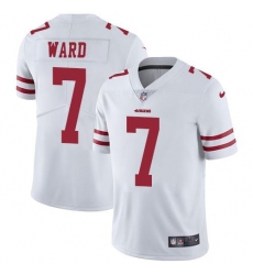 Unisex Nike San Francisco 49ers #7 Charvarius Ward White Stitched NFL Vapor Untouchable Limited Jersey