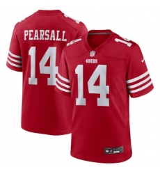 Unisex San Francisco 49ers #14 Ricky Pearsall Nike Scarlet Game Jersey