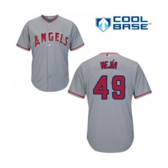 Youth Los Angeles Angels of Anaheim #49 Adalberto Mejia Authentic Grey Road Cool Base Baseball Player Jersey Youth Los Angeles Angels of Anaheim #49 Adalberto Mejia Authentic Grey Road Cool Base Baseball Player Jersey