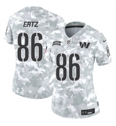 Women's Washington Commanders #86 Zach Ertz 2024 F.U.S.E Arctic Camo Salute To Service NFL Jerseys