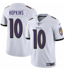 Unisex Baltimore Ravens #10 DeAndre Hopkins White Vapor Limited Football Jersey Unisex Baltimore Ravens #10 DeAndre Hopkins White Vapor Limited Football Jersey