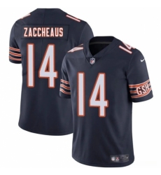 Unisex Chicago Bears #14 Olamide Zaccheaus Navy 2025 Vapor Stitched Football Jersey