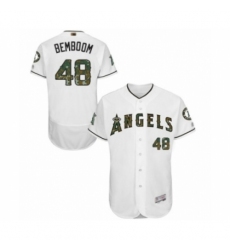 Men's Los Angeles Angels of Anaheim #48 Anthony Bemboom Authentic White 2016 Memorial Day Fashion Flex Base Baseball Player Jersey