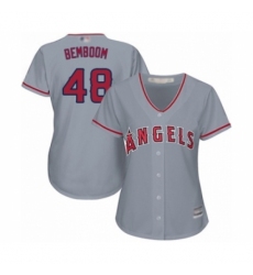Women's Los Angeles Angels of Anaheim #48 Anthony Bemboom Authentic Grey Road Cool Base Baseball Player Jersey