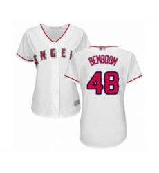 Women's Los Angeles Angels of Anaheim #48 Anthony Bemboom Authentic White Home Cool Base Baseball Player Jersey