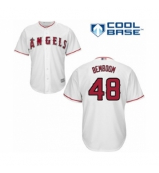 Youth Los Angeles Angels of Anaheim #48 Anthony Bemboom Authentic White Home Cool Base Baseball Player Jersey