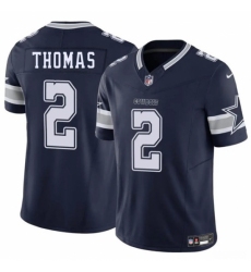 Unisex Dallas Cowboys #2 Juanyeh Thomas Navy 2025 F.U.S.E. Vapor Untouchable Limited Stitched Football Jersey Unisex Dallas Cowboys #2 Juanyeh Thomas Navy 2025 F.U.S.E. Vapor Untouchable Limited Stitched Football Jersey