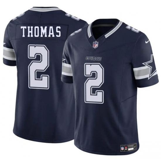 Unisex Dallas Cowboys #2 Juanyeh Thomas Navy 2025 F.U.S.E. Vapor Untouchable Limited Stitched Football Jersey Unisex Dallas Cowboys #2 Juanyeh Thomas Navy 2025 F.U.S.E. Vapor Untouchable Limited Stitched Football Jersey